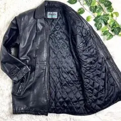 90s DURANTE 牛革 レザー カーコート 野村訓市 菅田将暉 黒 L