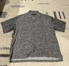【美品】COMME CA ISM 半袖シャツ グレー 総柄のサムネイル