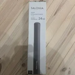 SALONIA ヘアストレートナー ブラック 24mm