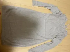 グレー レースアップ ミニワンピース Tサイズ