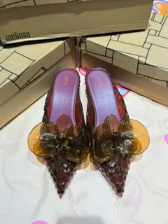 Melissa&Yproject クリスタルシューズ レッド