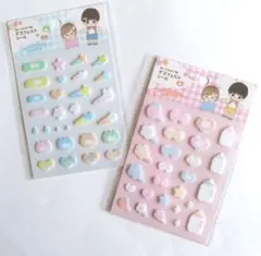ぬいぐるみ小物 デコフェルトシール ぬいぐるみ用 シール パステル 赤ちゃん