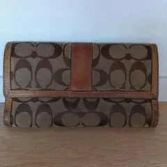 COACH　ブラウン 長財布　コーチ　ジャンク品