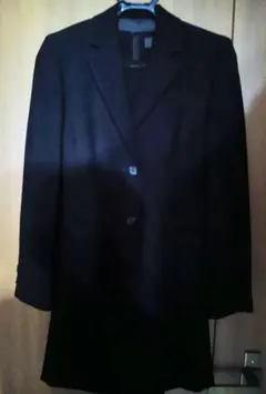 東京ソワールジャケット半袖ブラウススカート濃黒11号