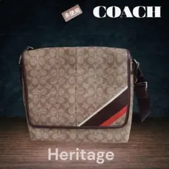 【未使用】COACH コーチ mens シグ　メッセンジャー　ショルダーバッグ