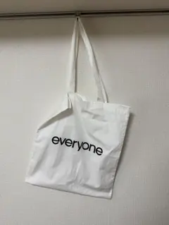 everyone トートバッグ ホワイト