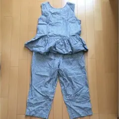 KBF ペプラムブラウス セットアップ ストライプのサムネイル