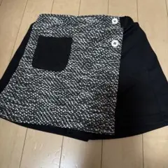 【新品タグ付き】　女児　ボトムス スカート風　ショートパンツ　１１０