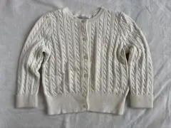 ラルフ　ベビー　ケーブルニットコットンカーディガン　ホース刺繍　90cm 24M