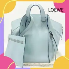 7/4まで LOEWE ハンモック ハンドバッグ コンパクト ライトブルーのサムネイル