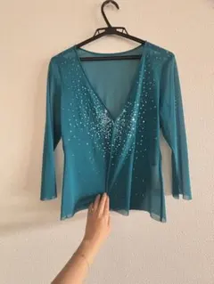 VIVIENNE TAM ターコイズ レースカーディガンのサムネイル
