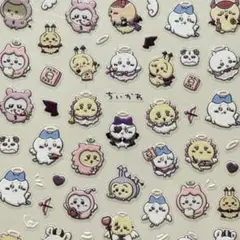 ネイルシール 5D3D立体 ちいかわ くりまんじゅう モモンガ キャラクター