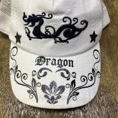 Dance With Dragon ホワイト　メッシュ　キャップ