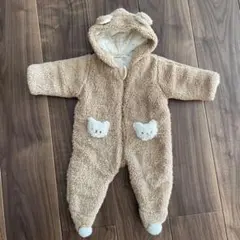 もこもこカバーオール　くまちゃん　70〜80