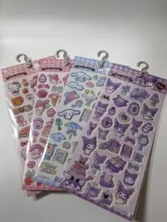 【国内正規品】キャンディステッカー サンリオ　シール　4枚セット　ぷっくりシール