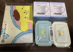 サンリオ　くじ　マグカップ　レジャーシート　保存容器セット
