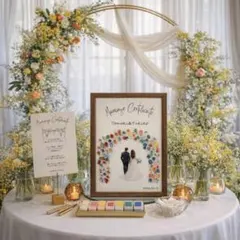 【ゲスト参加型結婚証明書Ｂ】ゲスト参加型　ウェルカムスペース　ウェディングツリー