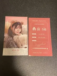 乃木坂46 NOGIめくり のぎモバイル チケット風ステッカー 伊藤理々杏