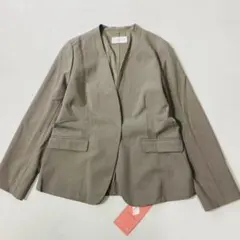 未使用 GLOBAL WORK ウツクシルエットノーカラージャケット