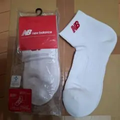 New Balance ホワイト/レッド ソックス Lサイズ 2個セット