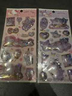 キラキラカプセルシール　クロミ　キティー