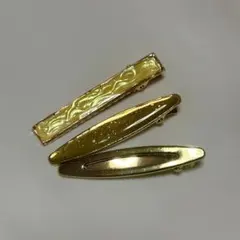 金色のヘアクリップセット