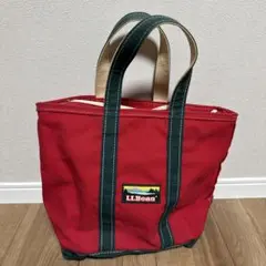【LLBean レッド×グリーン 廃盤 限定 トートバッグ】