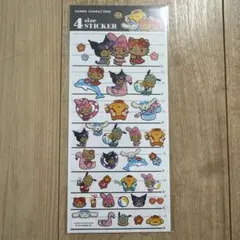 サンリオキャラクター 日焼け　4サイズステッカーシール