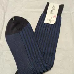 Il Regalo＊ ストライプ グレーソックス＊ 高級ソックス27~29cmのサムネイル
