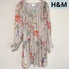 春服先取り 【新品】H&M フレアブラウス◼︎ワンピースorチュニック