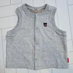 ミキハウス DOUBLE.B ベスト 90 Bくん刺繍 MIKI HOUSE