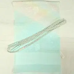 新品◆夏用上質生地 帯揚げ&レース帯締めセット#N/SB1002