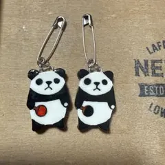 【卓球】手作りゼッケンピン　ピンポンパンダ