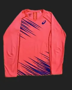 【ASICS テンカ】限定品‼️ストライプ ランニングトップス