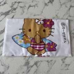 サンリオ当りくじ ハローキティ 手鏡 ガーゼタオル日焼けキティ - メルカリ