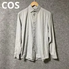 COS 長袖　ボタンシャツ　グレーのサムネイル