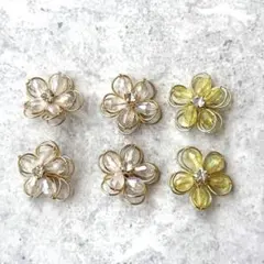 ハンドメイドアクセサリーパーツ 6個