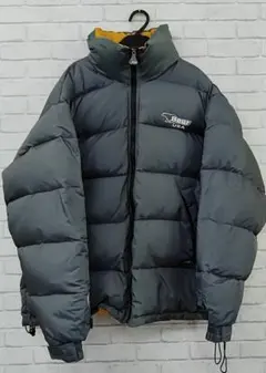 H62 90s Bear USA ダウンジャケット リバーシブル ロゴ刺繍