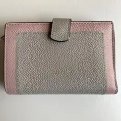 Kate spade NEWYORK 財布　二つ折り　ピンク✖️グレー