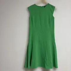 LAUREN RALPH LAUREN ノースリーブワンピース グリーン 0のサムネイル