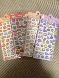 inamazy 3D embossedsticker ぷくぷくシール 4種セット