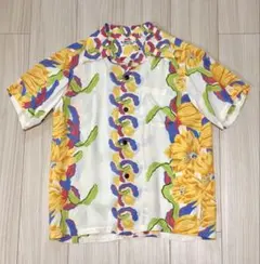 サンサーフ SUN SURF レーヨン 総柄 ハワイアン アロハ シャツ Sのサムネイル
