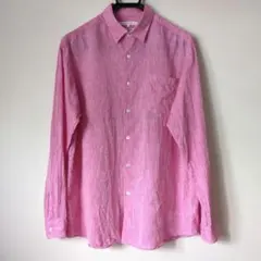 依頼者様専用✩ 値下げ COMME CA MEN ピンク 長袖シャツ M