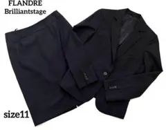 スーツ　レディース　セットアップ　ブラック　就活　ビジネス　ブリリアントステージ