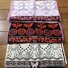 新品未使用☆ANNA SUI フェイスタオル 3枚組