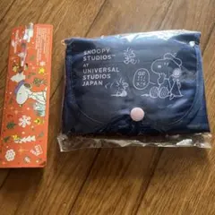 USJ スヌーピー エコバッグ ネイビー ユニバーサル・スタジオ・ジャパン
