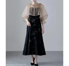 【極美品】エトル シアーブラウス＆マーメイドキャミソール セットドレス