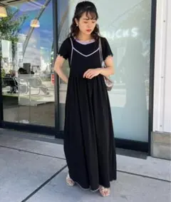 【HELLO.SANFRANCISCO】リンガーTee付ワンピースのサムネイル