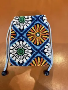 【FEILER】フェイラー CLOUDY FLOWER 巾着 ポーチ