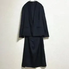 エスプリミュールセレモニースーツセットアップ 濃紺ジャケット13号/スカート11